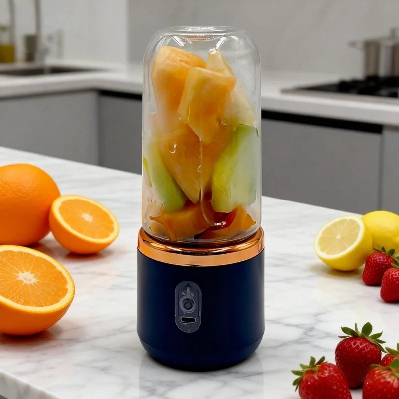 Double Cup Portable Blender - USB Juicer Fruit Mixer