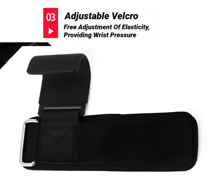 Weight Lifting Hooks - Non-Slip Deadlift Straps Pair