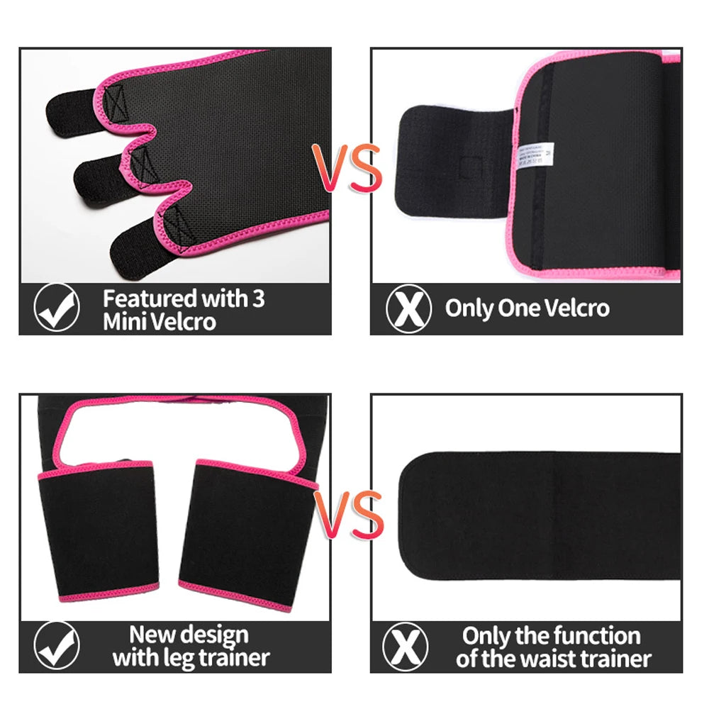Women's 3-in-1 Waist Thigh Trimmer - Body Shaper & Butt Lifter