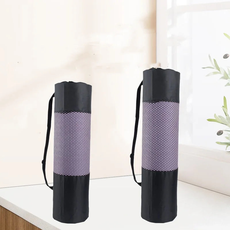 Yoga Mat Carry Bag with Mesh Pocket & Adjustable Strap