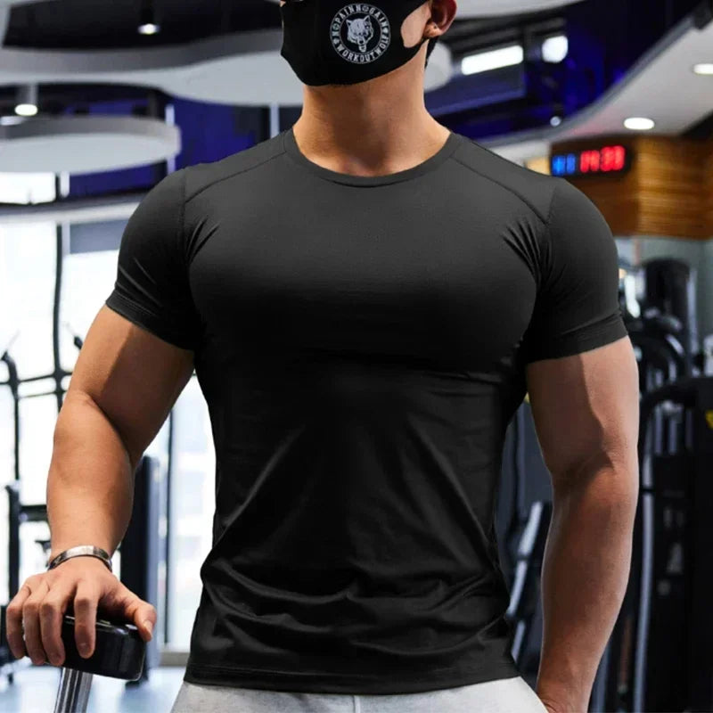 Men's Dry Fit Gym T-Shirt - Plus Size Sports Training Tee