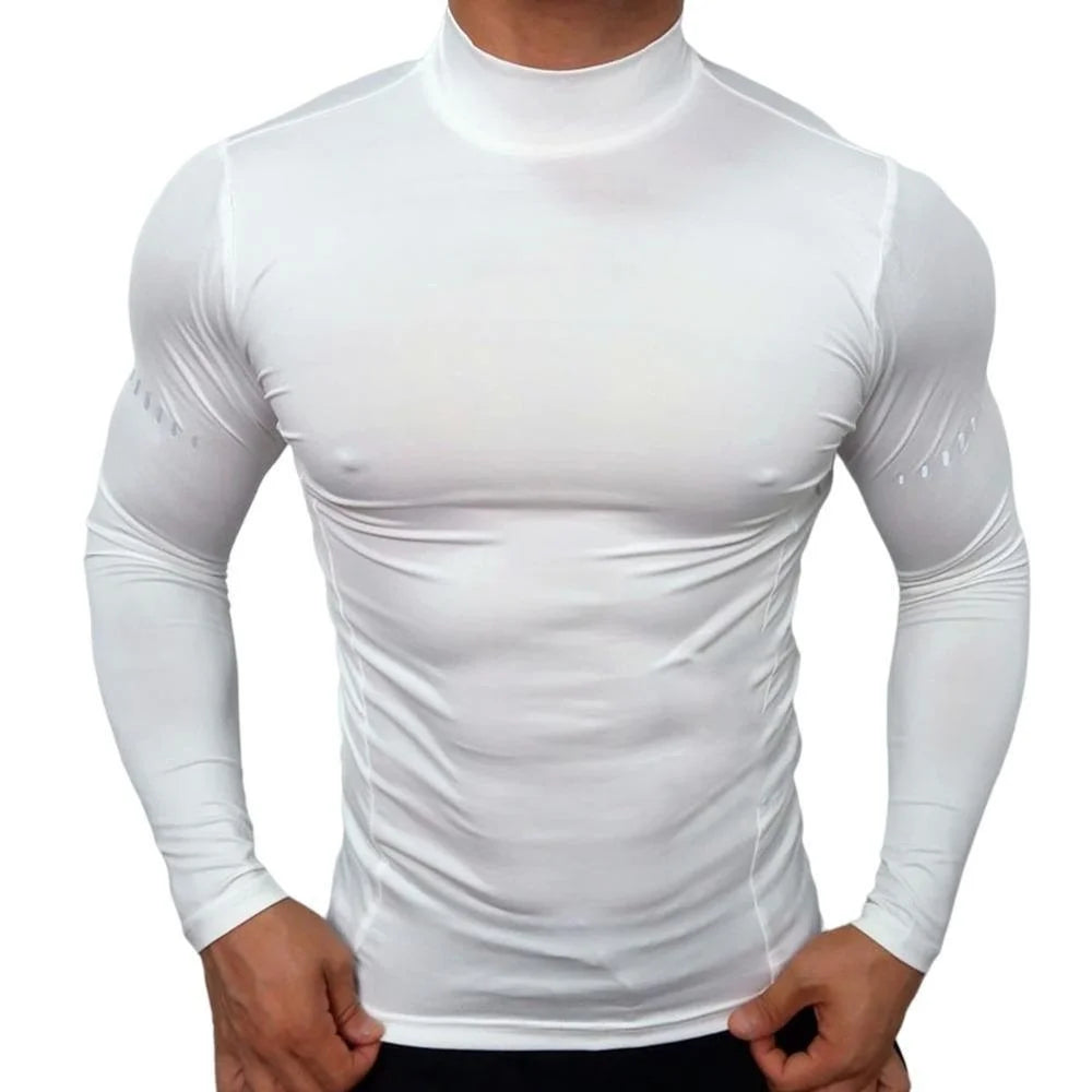 Men's UV Protection Compression Shirt - Long Sleeve Athletic Top
