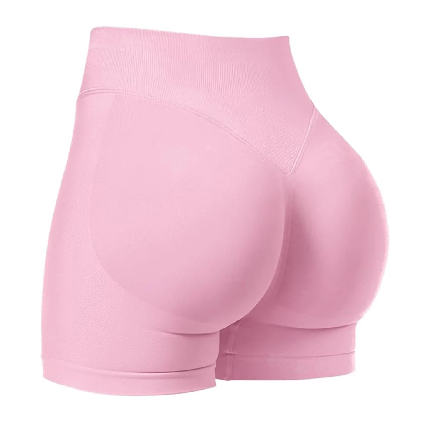 Women's Seamless Gym Shorts - Low Waist Yoga Running Shorts