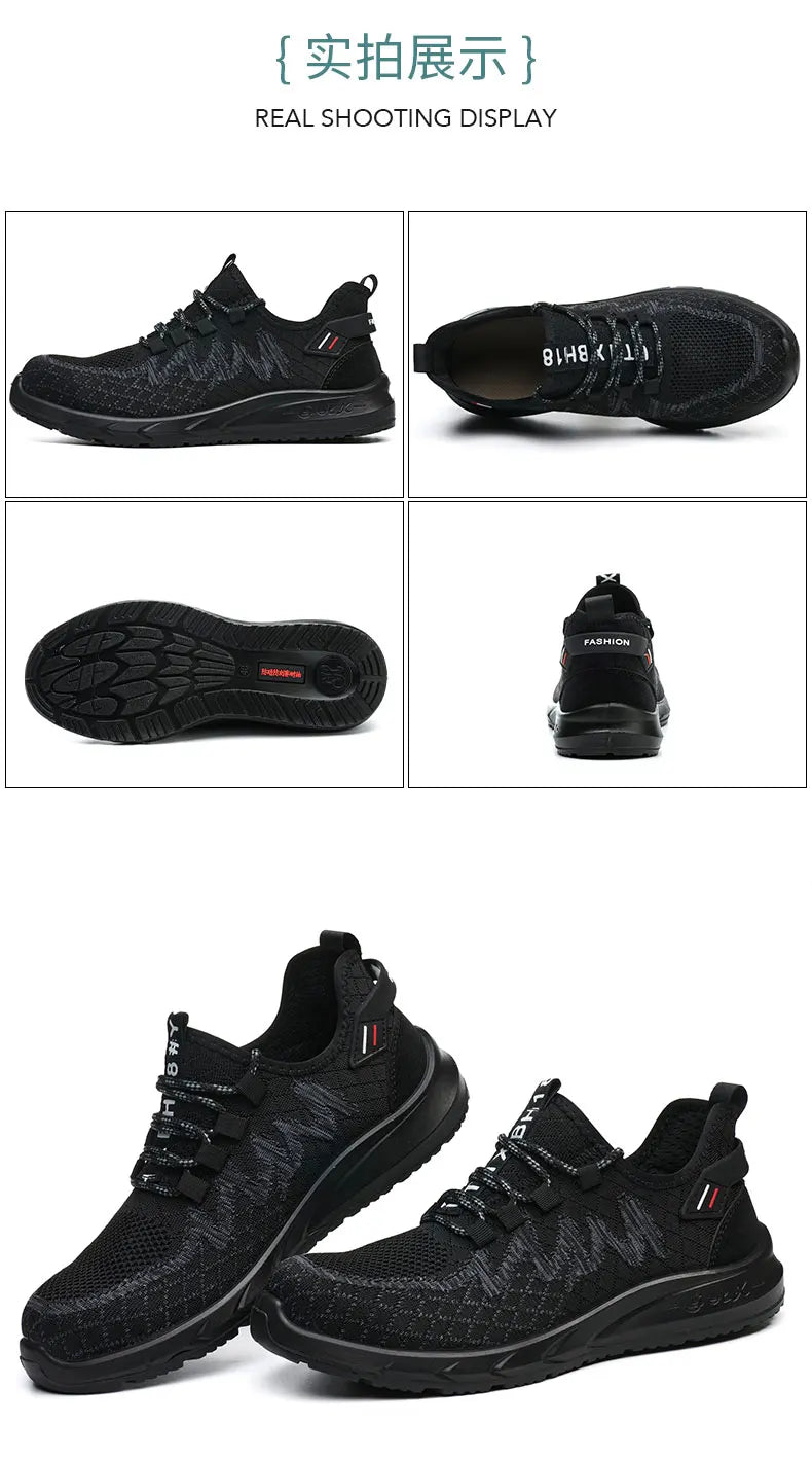 Steel Toe Work Shoes – Lightweight, Breathable Safety