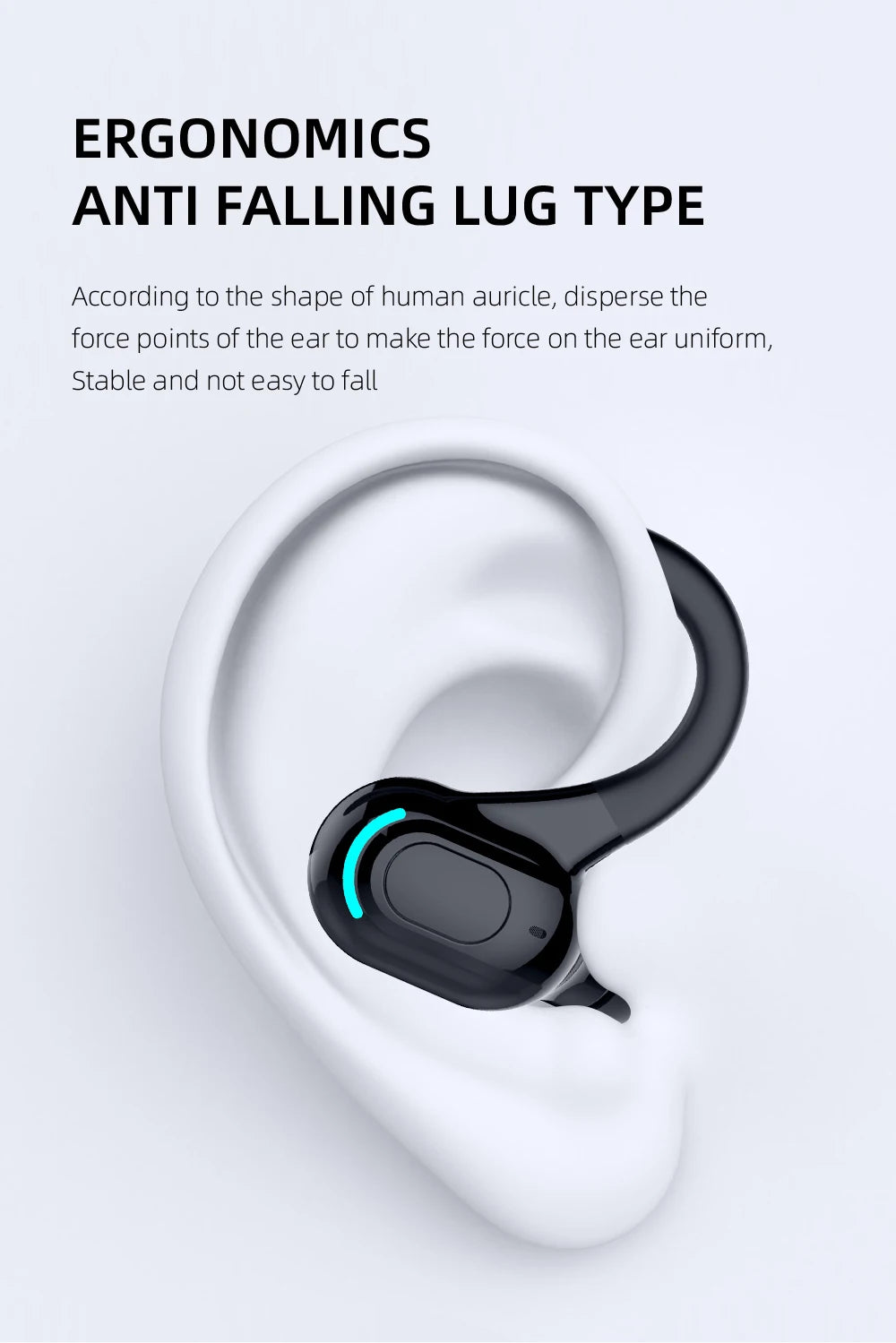 Bluetooth 5.2 Wireless Earphones - Waterproof HiFi Stereo Earbuds with Mic