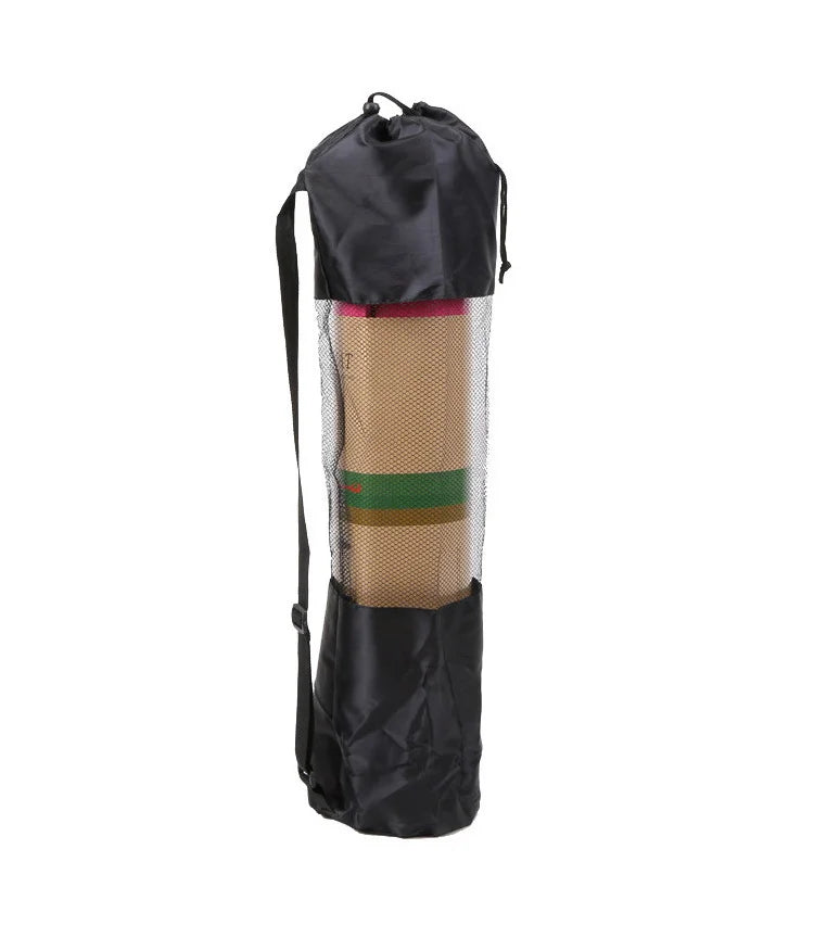 Yoga Mat Carry Bag with Mesh Pocket & Adjustable Strap