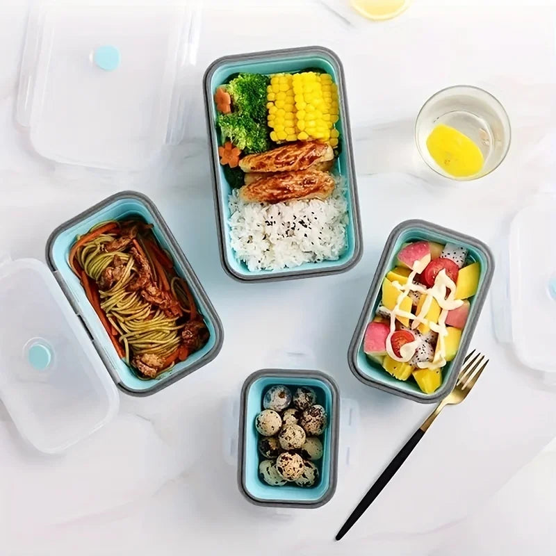 Collapsible Silicone Food Storage Containers