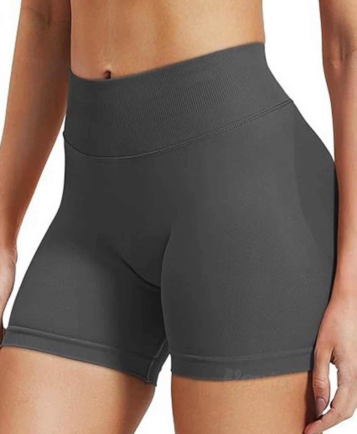 Women's Seamless Gym Shorts - Low Waist Yoga Running Shorts