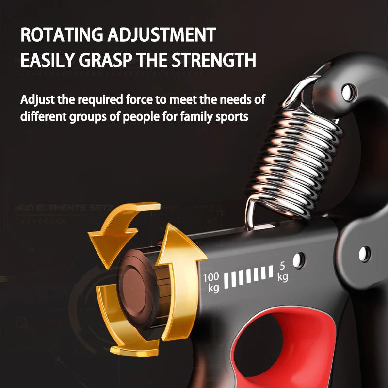 Adjustable Hand Grip Strengthener - 5-150 kg Wrist Exerciser