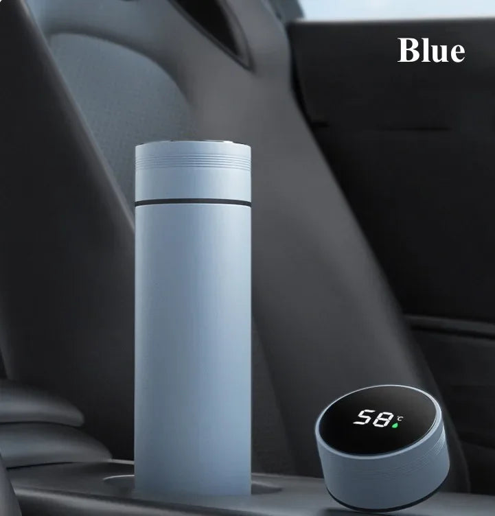 Insulated Thermos Bottle with Temperature Display - 500ml