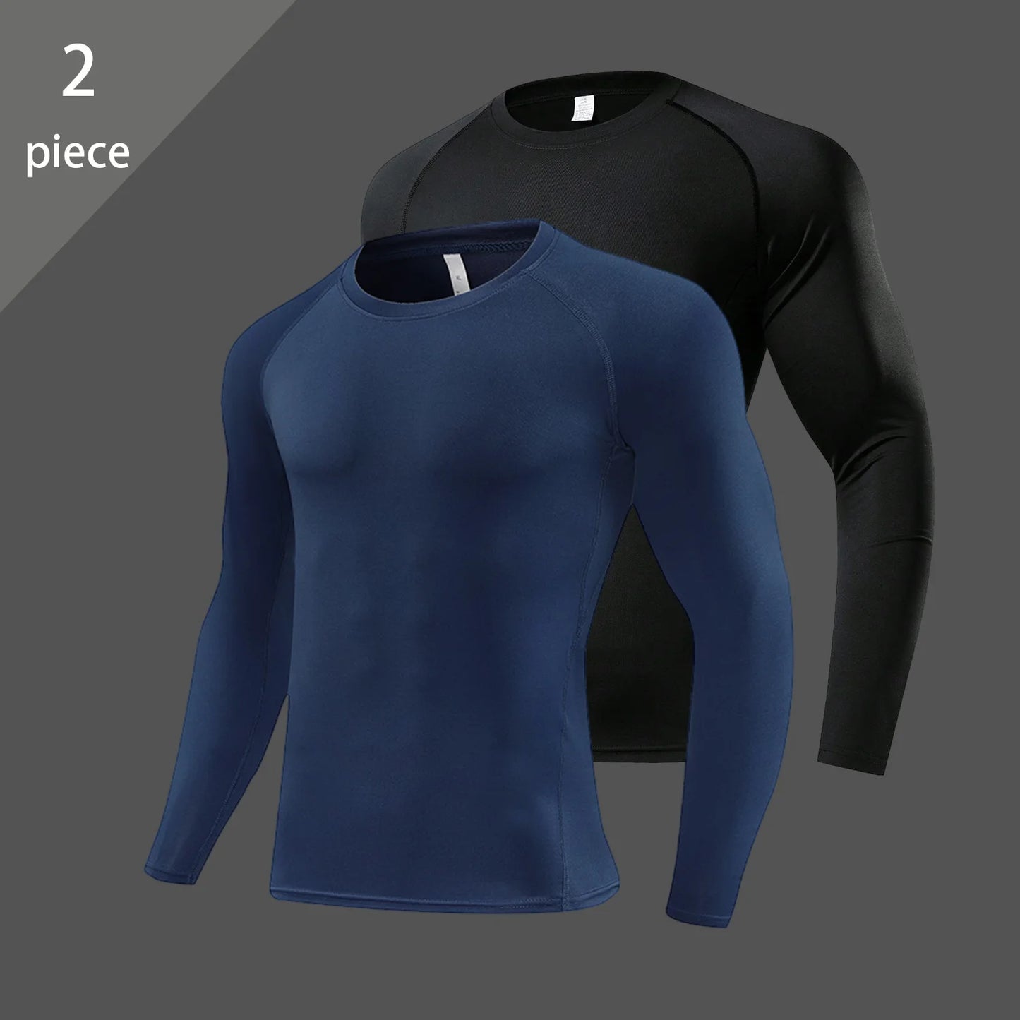 Men's Long Sleeve Compression Shirt – Elastic Training Top
