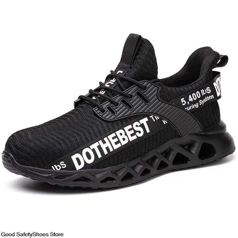 Lightweight Steel Toe Work Shoes with Breathable Safety Design