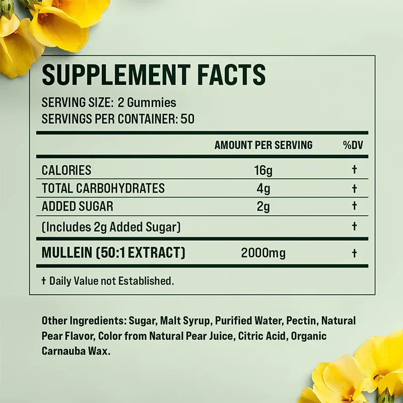 Mullein Gummies - Lung & Respiratory Health Support