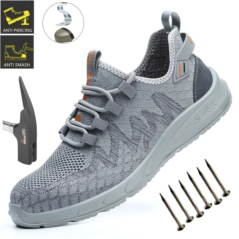 Steel Toe Work Shoes – Lightweight, Breathable Safety