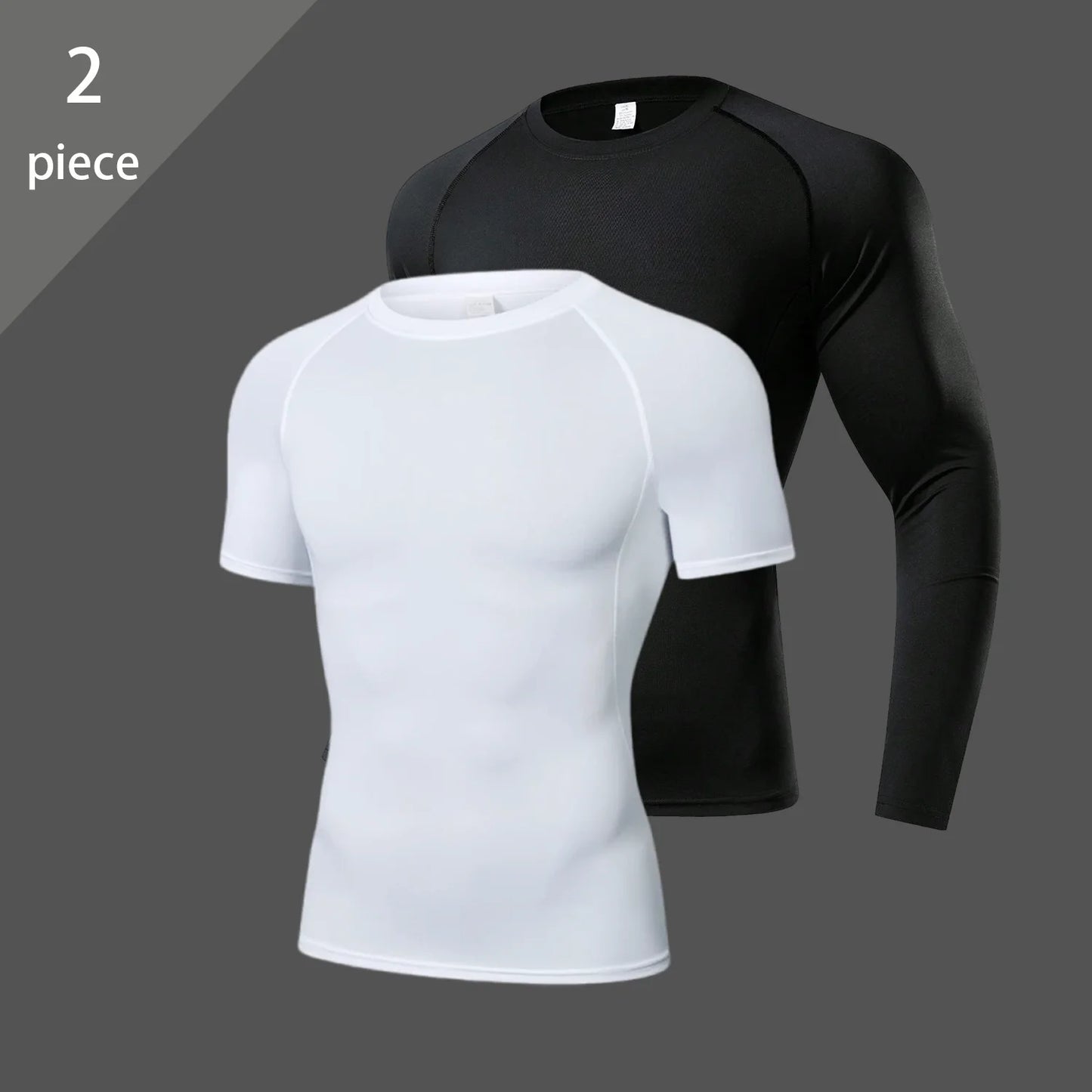 Men's Long Sleeve Compression Shirt – Elastic Training Top