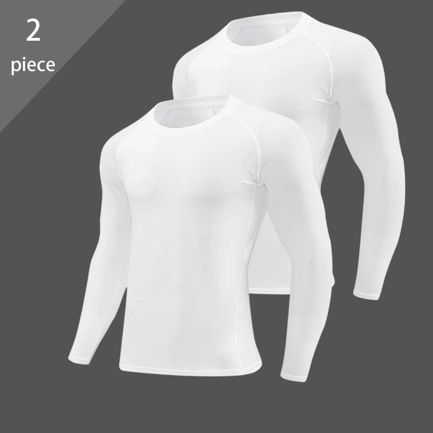 Men's Long Sleeve Compression Shirt – Elastic Training Top