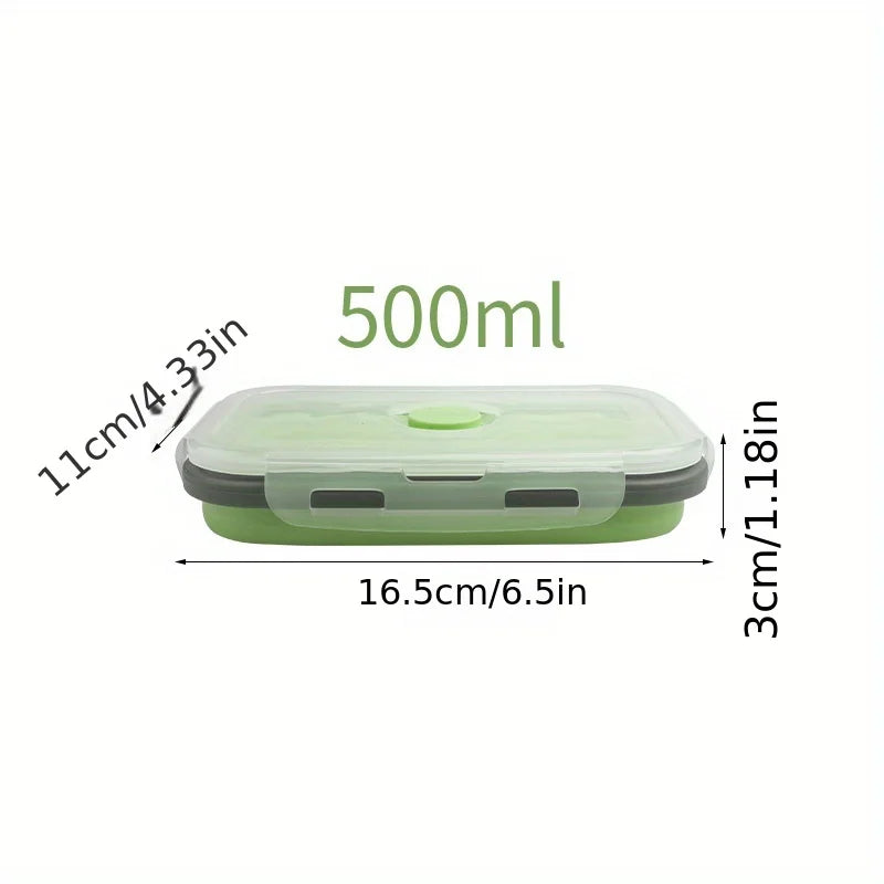 Collapsible Silicone Food Storage Containers