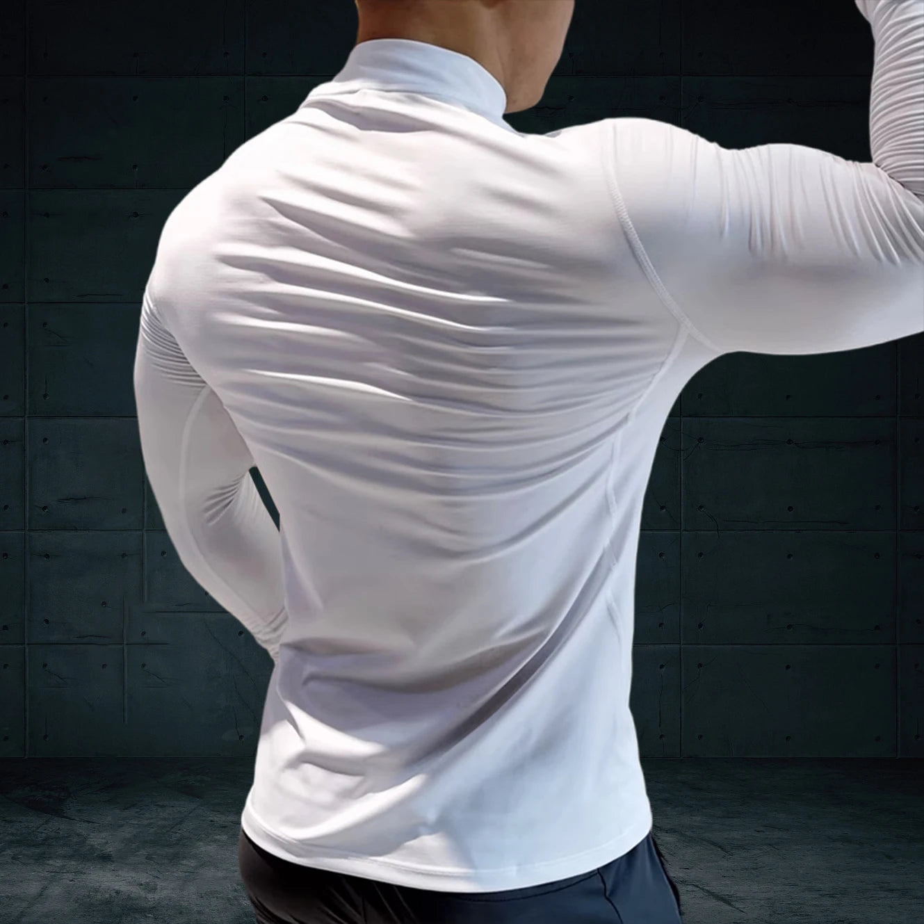 Men's High Neck Compression Shirt
