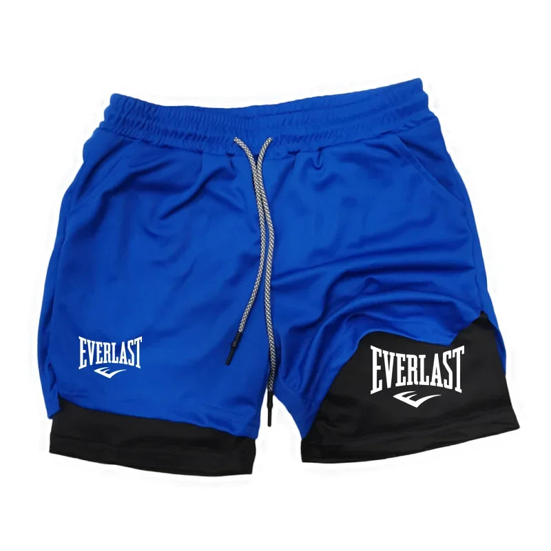 Men's Double-Deck Running Shorts - 2-in-1 Sports Shorts