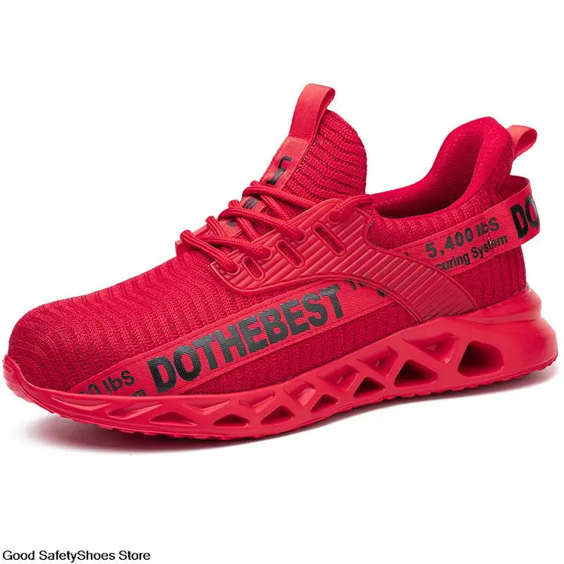 Lightweight Steel Toe Work Shoes with Breathable Safety Design
