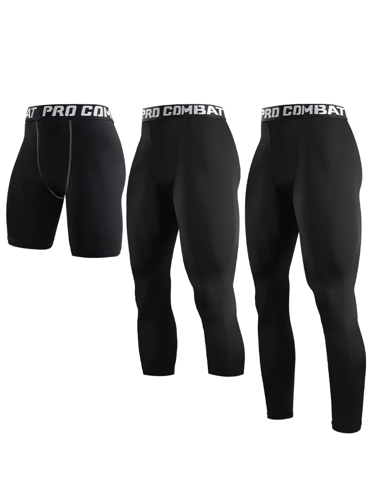Men's Compression Pants - Cool Dry Athletic Tights