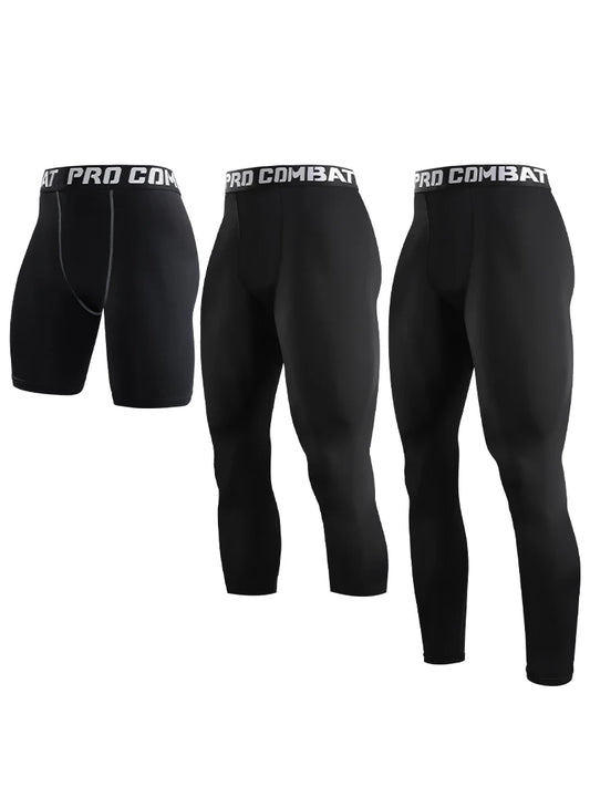 Men's Compression Pants - Cool Dry Athletic Tights