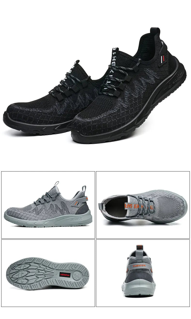 Steel Toe Work Shoes – Lightweight, Breathable Safety