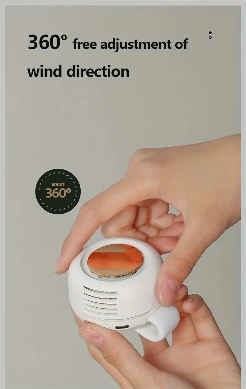 Bladeless Waist Clip Fan - 3-Speed Portable
