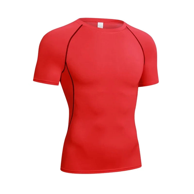 Men's Compression Long Sleeve Shirt - Quick Dry Gym Workout Bodybuilding Top