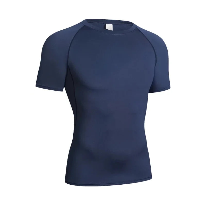 Men's Black Compression Long Sleeve Shirt - Quick Dry Base Layer
