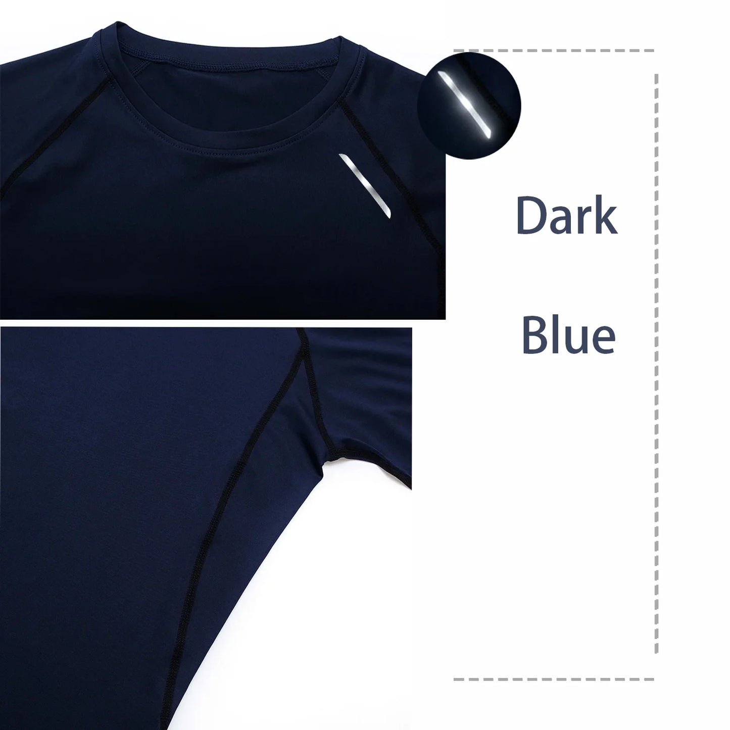 Men's Compression Long Sleeve Shirt - Quick Dry Gym Workout Bodybuilding Top