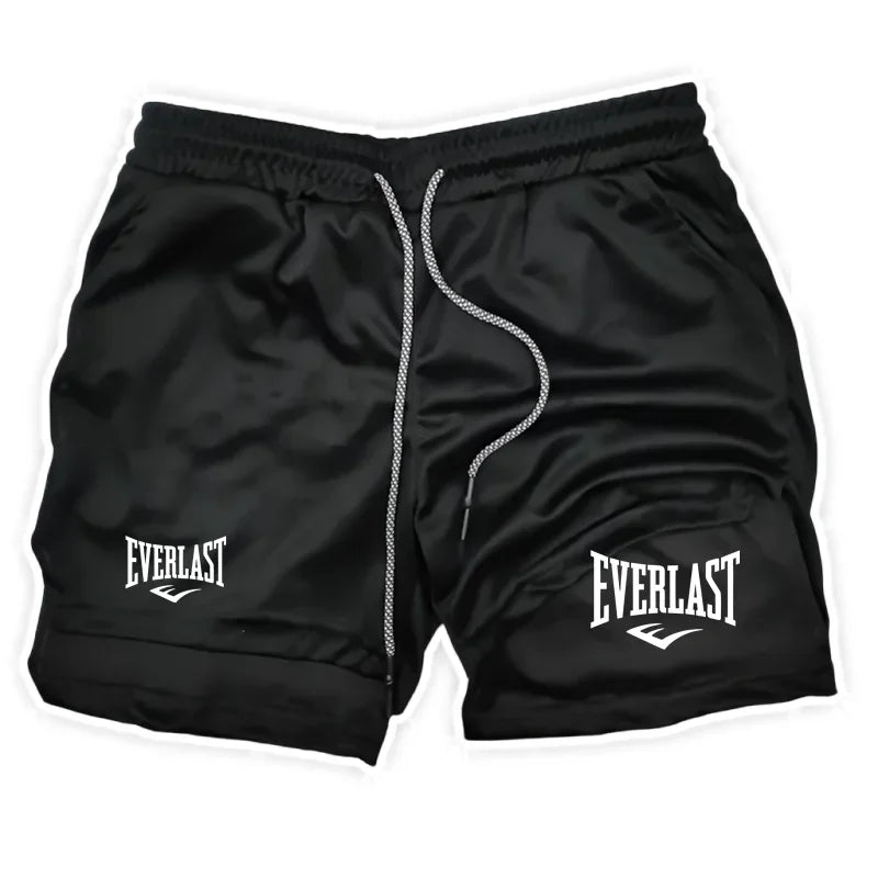 Men's Double-Deck Running Shorts - 2-in-1 Sports Shorts