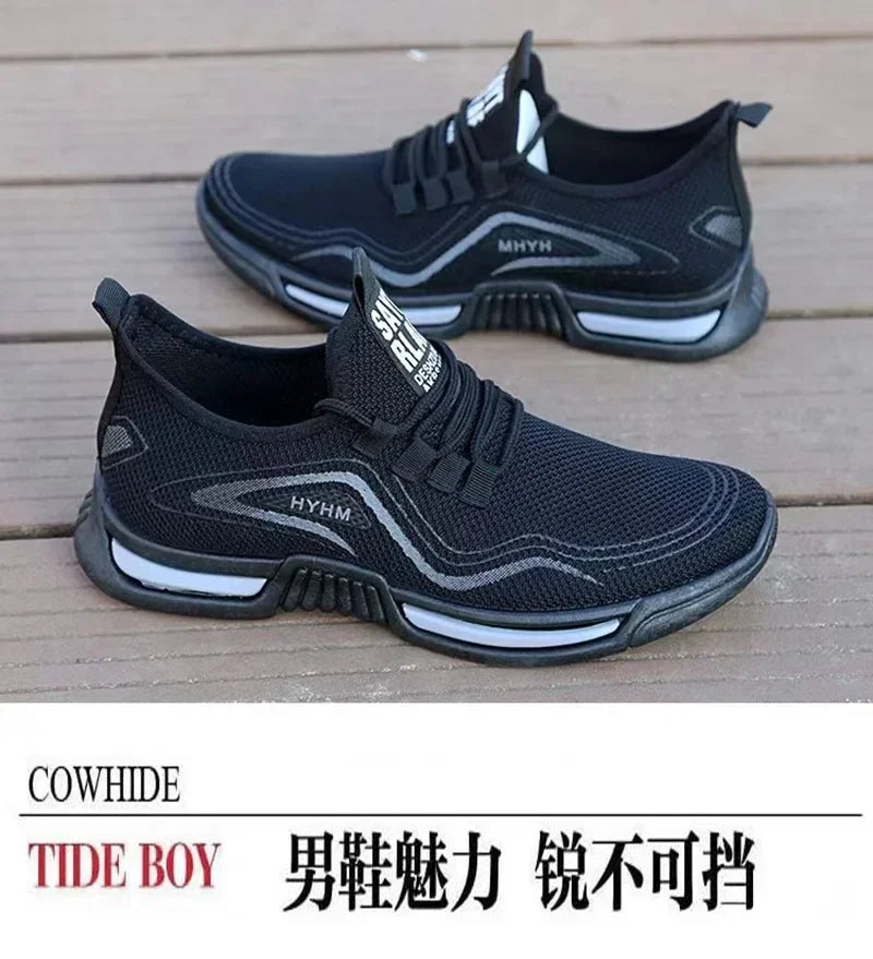Men's Slip-On Sneakers – Breathable Walking Shoes