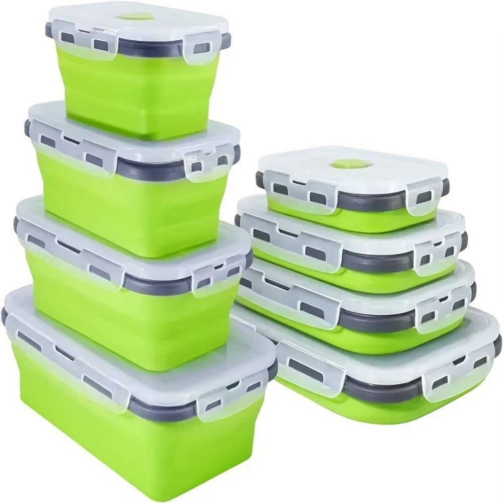 Collapsible Silicone Food Storage Containers