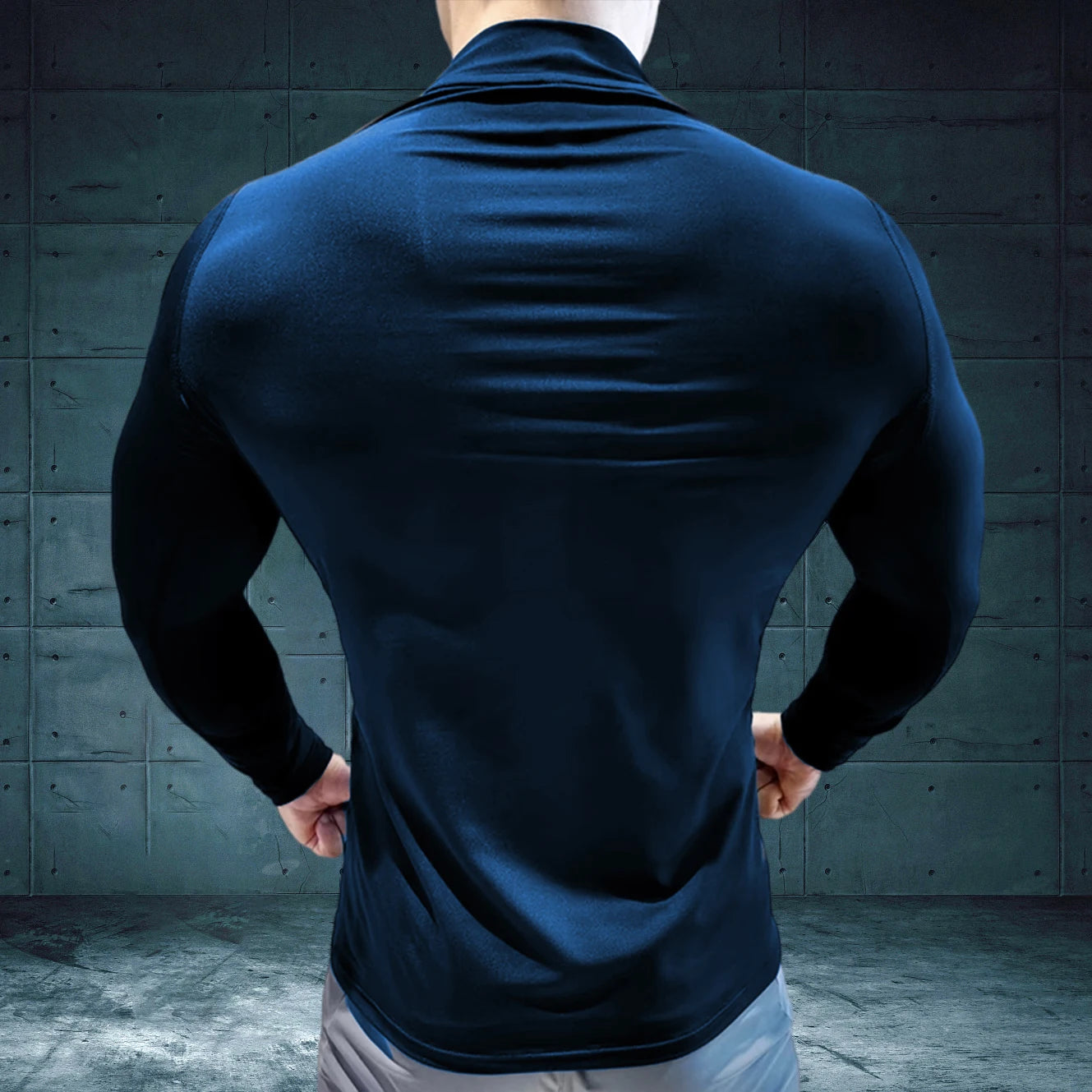 Men's High Neck Compression Shirt
