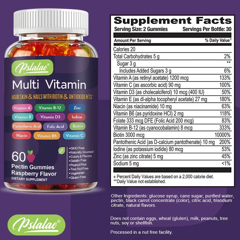 Multivitamin Gummies - Energy & Immune Support with Antioxidants