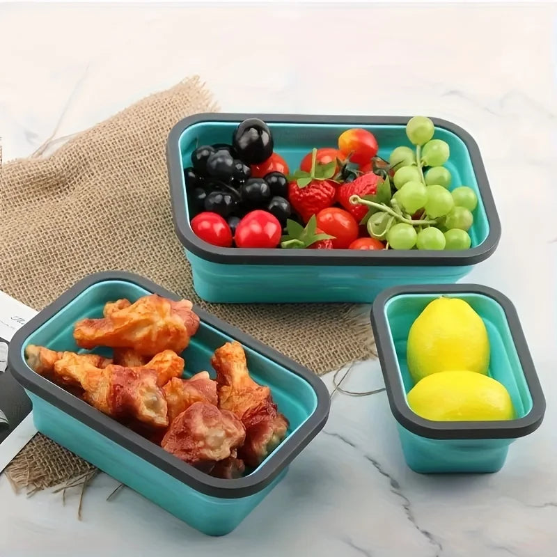 Collapsible Silicone Food Storage Containers