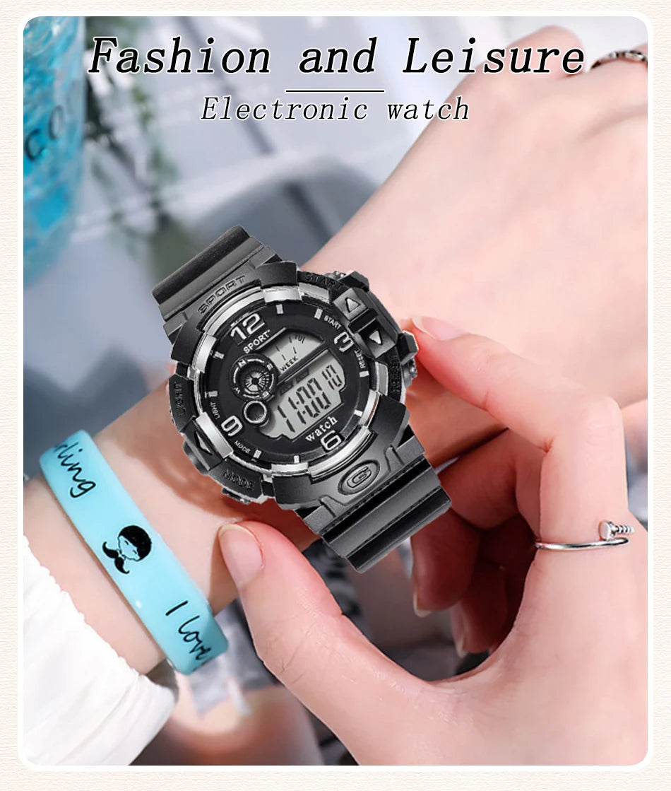 Luminous Men's Sport Watch - LED Digital Waterproof Watch