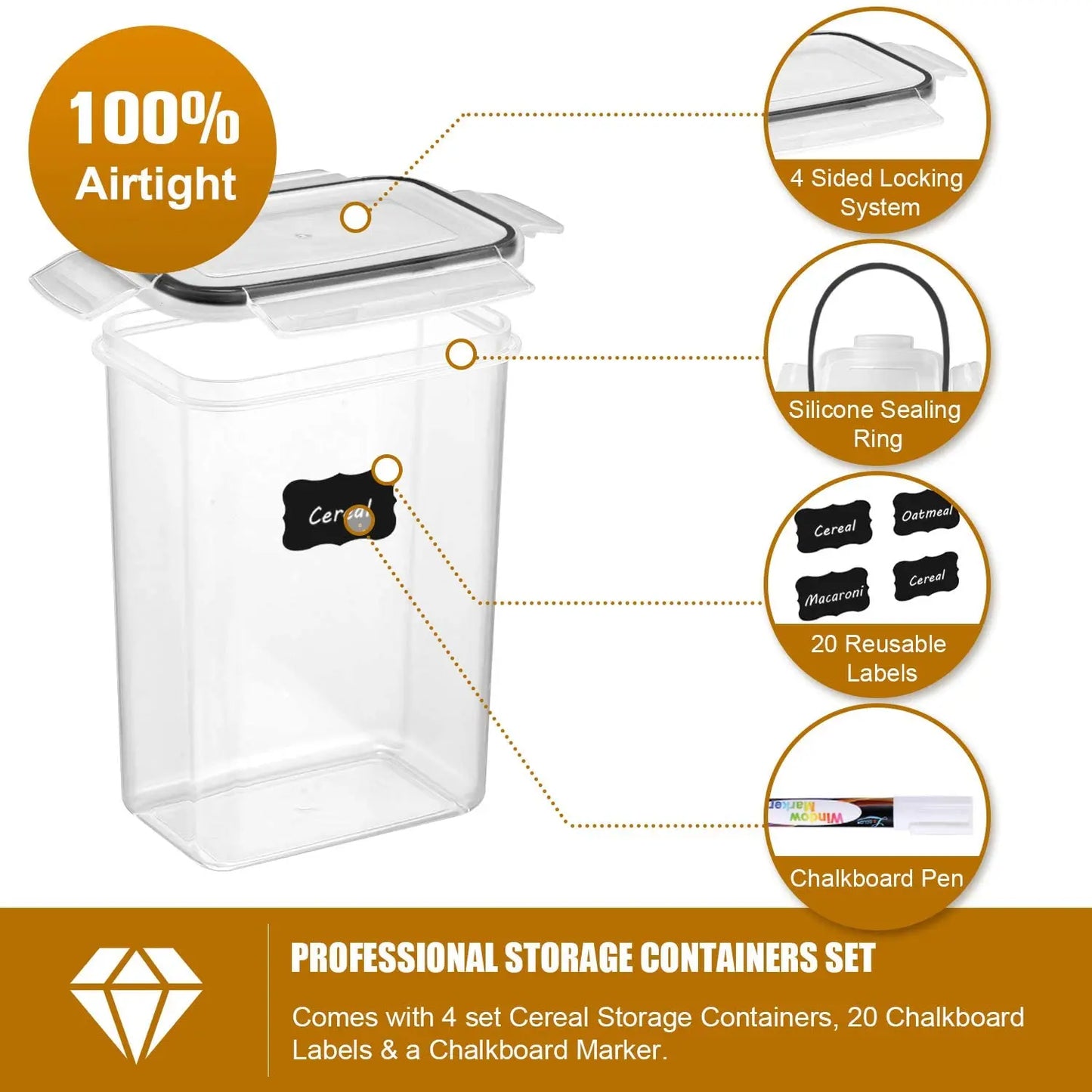 7-Piece Food Storage Container Set