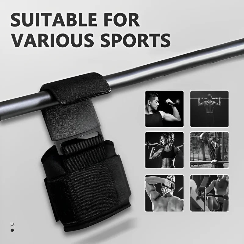 Weight Lifting Hooks - Non-Slip Deadlift Straps Pair