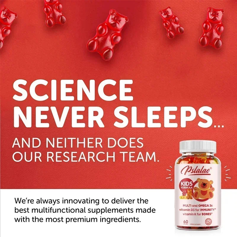 Kids' Daily Gummy Vitamins - 13 Essential Nutrients & Omega 3