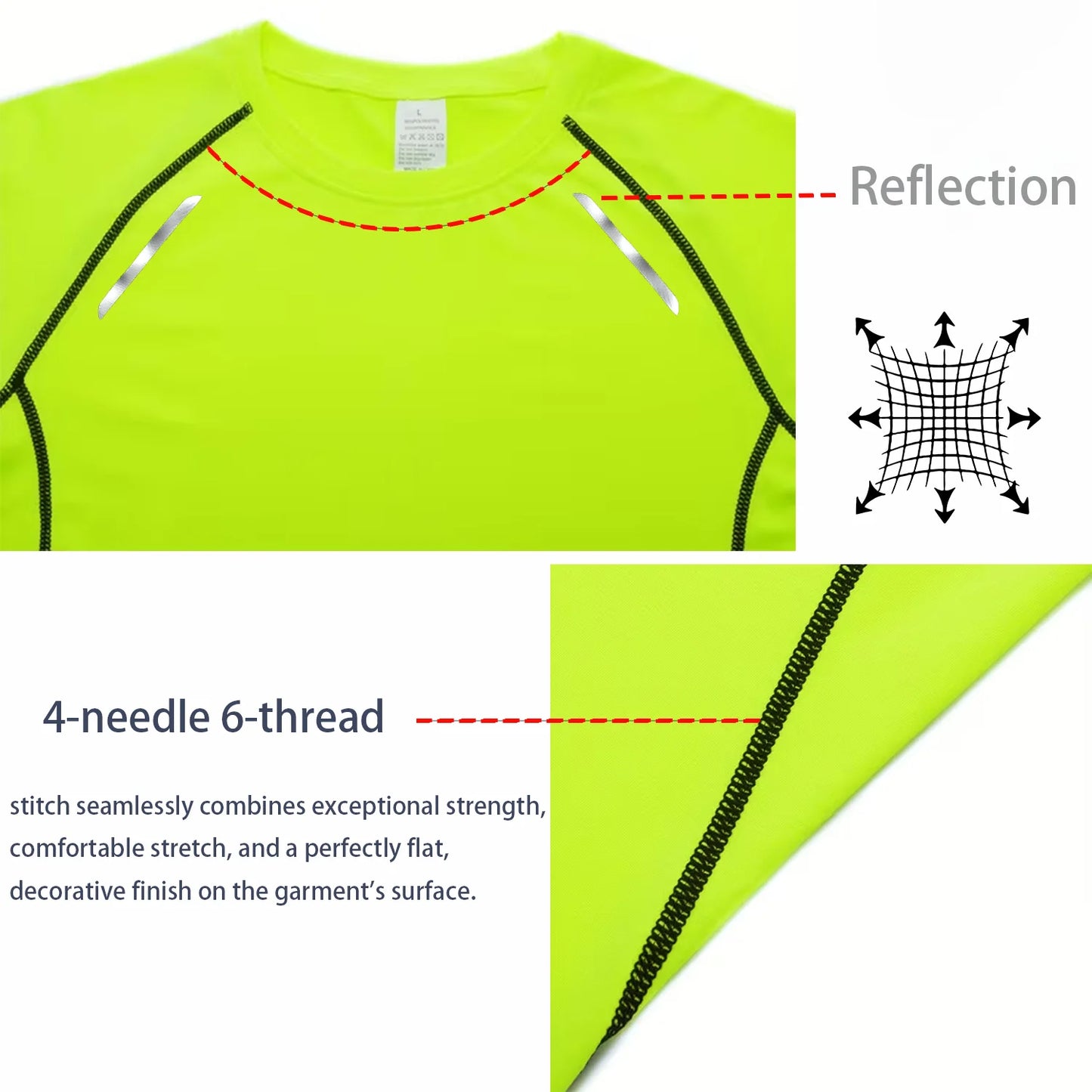 Men's Compression Long Sleeve Shirt - Quick Dry Gym Workout Bodybuilding Top
