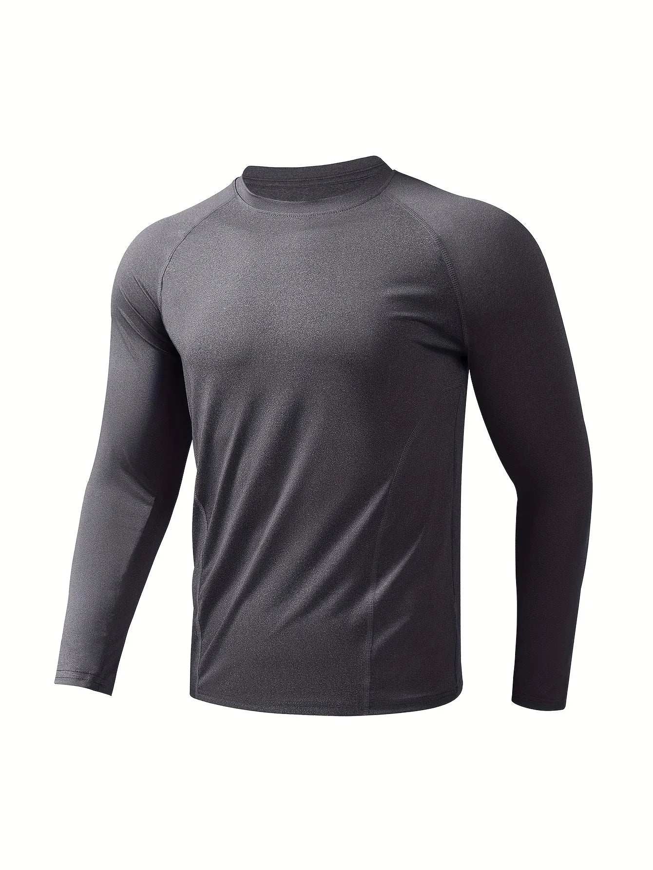 Men's Compression Long Sleeve Shirt - Quick Dry Fitness Training Top