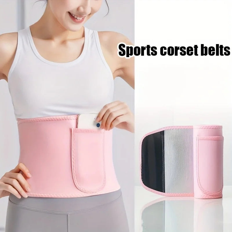 Waist Trainer Belt - Elastic Breathable Adjustable Slimming Belt