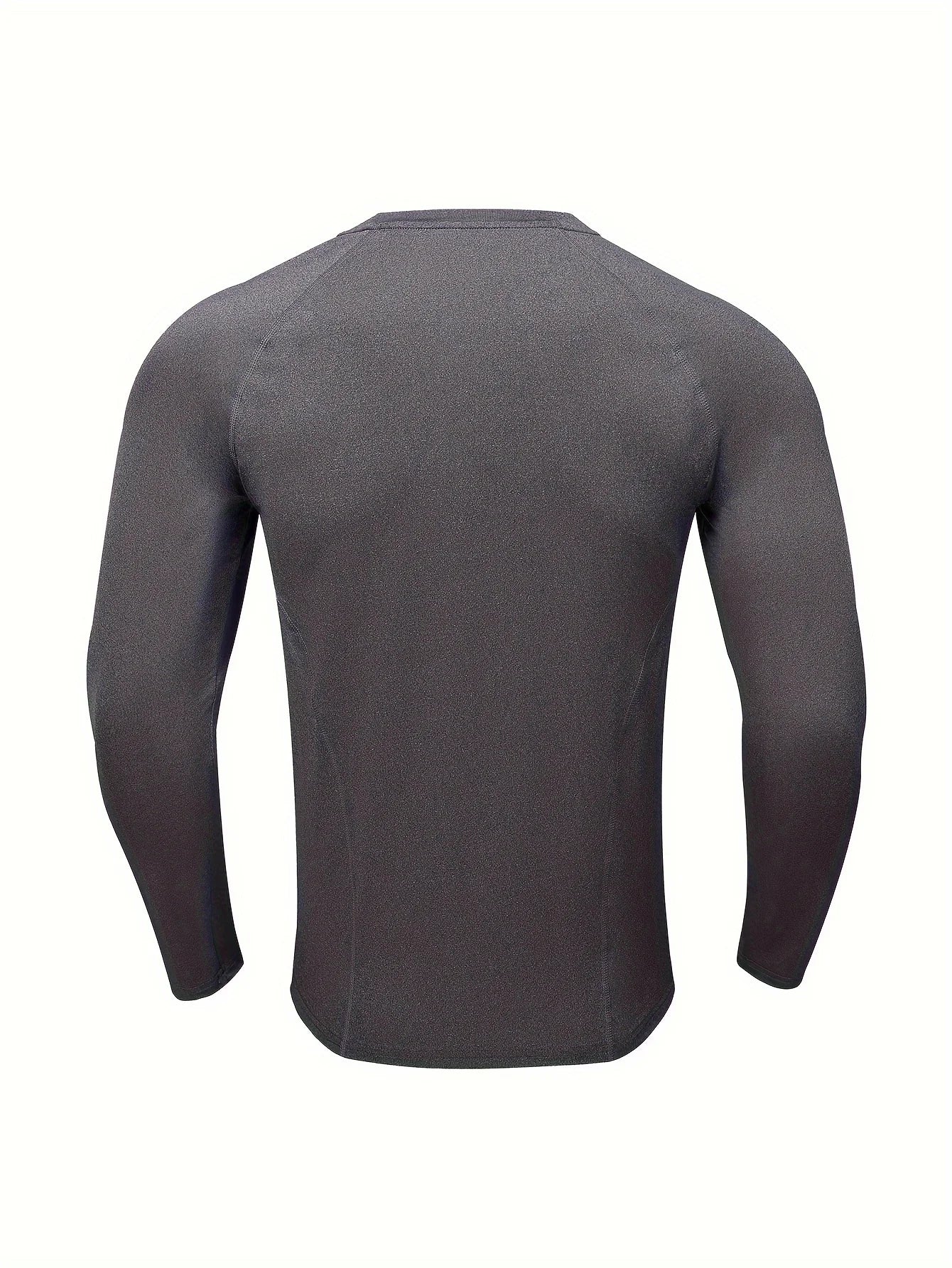 Men's Compression Long Sleeve Shirt - Quick Dry Fitness Training Top