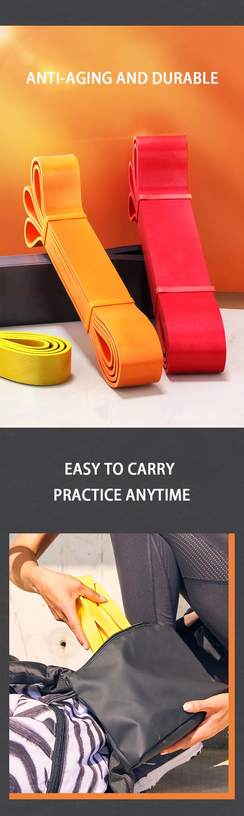 Resistance Band Set - Pull-Up Assistance & Stretch Bands
