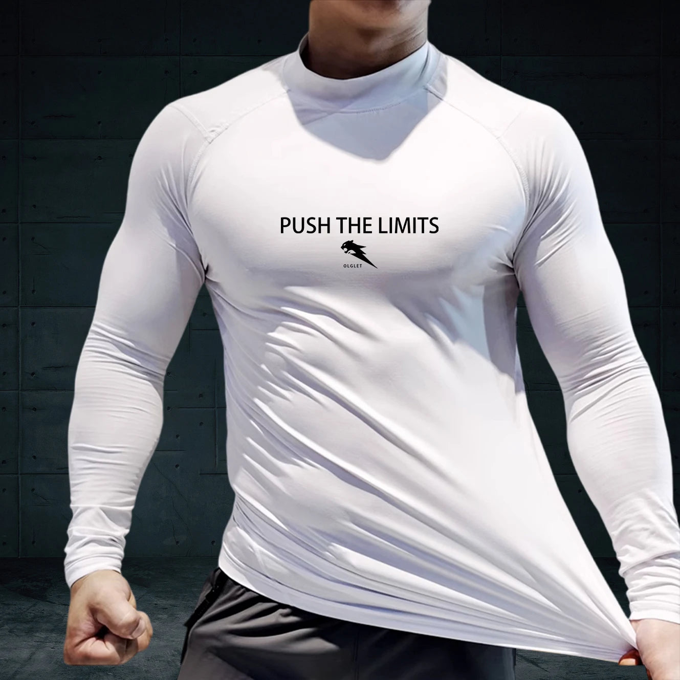 Men's High Neck Compression Shirt