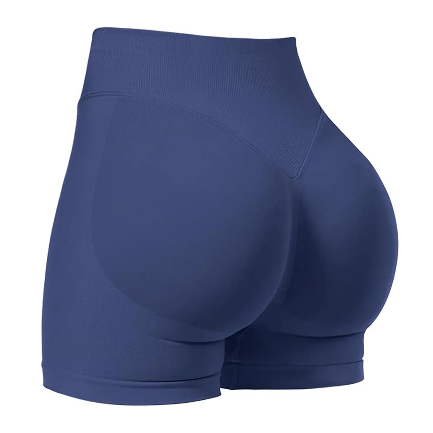 Women's Seamless Gym Shorts - Low Waist Yoga Running Shorts