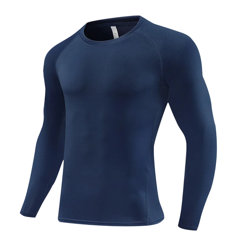 Men's Long Sleeve Compression Shirt – Elastic Training Top