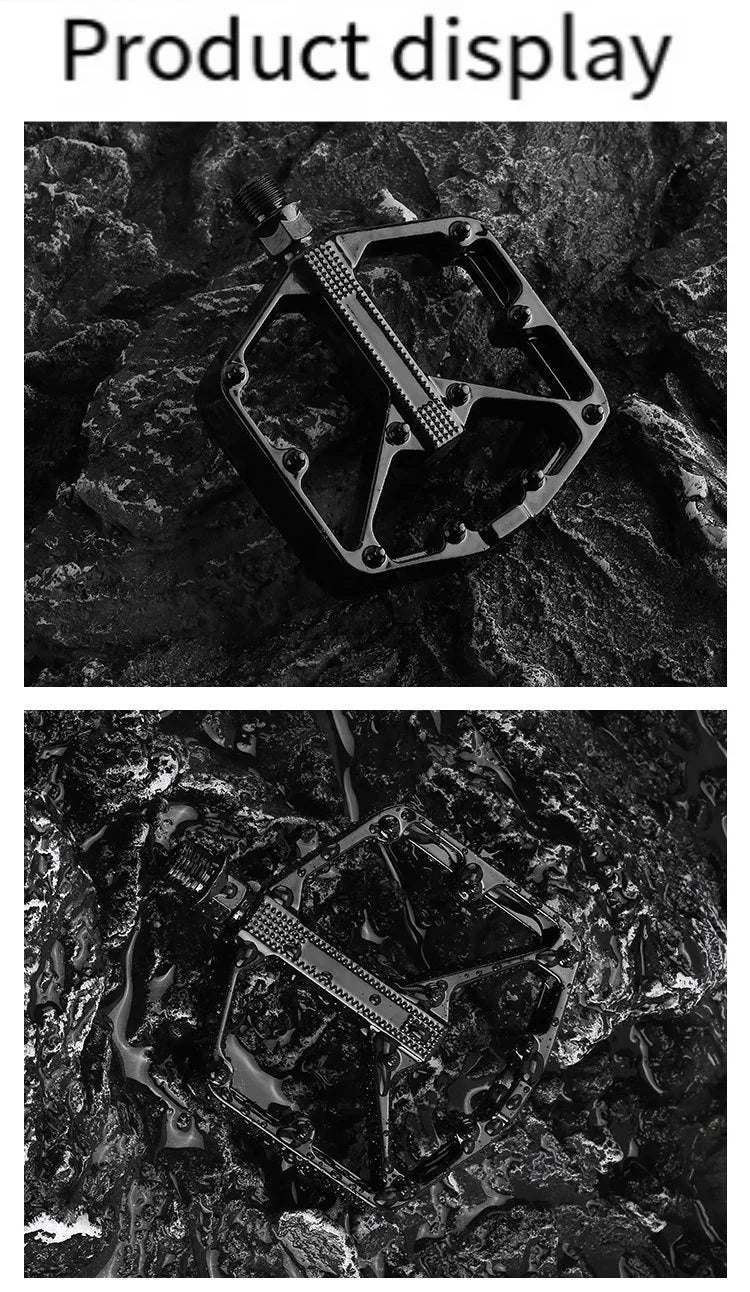 Bicycle pedal - Anti-slip - Double bearing - Lightweight cycling pedal - Suitable for road and mountain bike riding accessories